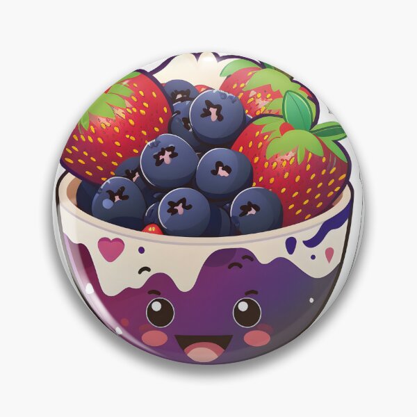 Item preview, Fruity Bowl - Kawaii Emoji Sticker Art, Kawaii Art, Laptop Sticker, Water Bottle Sticker, Kawaii Stickers designed and sold by zookawaii.