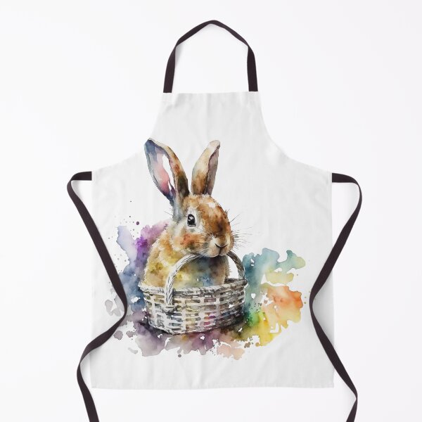Item preview, Cute Easter Bunny Carrying a Basket Illustration designed and sold by ArtfulAmbitions.