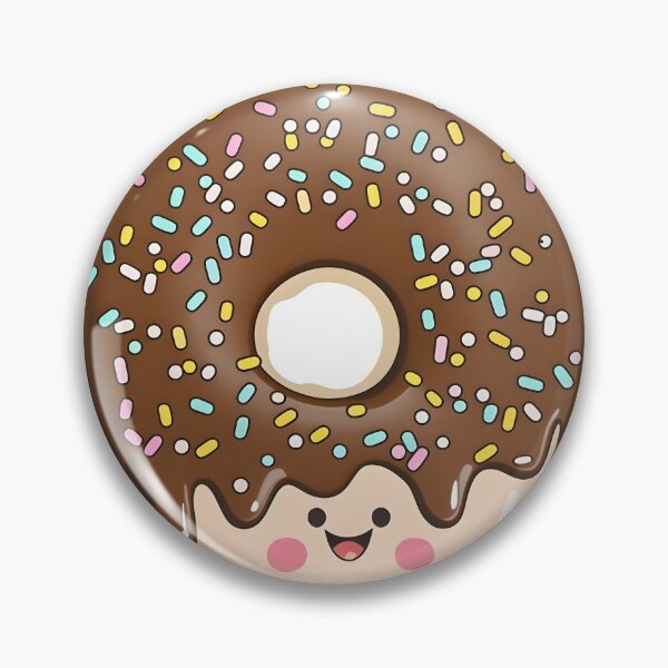 Item preview, Sprinkles the Chocolate Donut - Kawaii Emoji Sticker Art, Kawaii Art, Laptop Sticker, Water Bottle Sticker, Kawaii Stickers designed and sold by zookawaii.