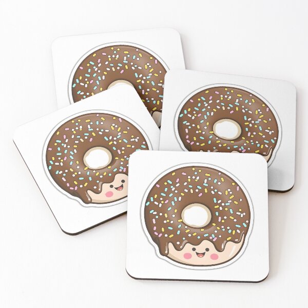Item preview, Sprinkles the Chocolate Donut - Kawaii Emoji Sticker Art, Kawaii Art, Laptop Sticker, Water Bottle Sticker, Kawaii Stickers designed and sold by zookawaii.