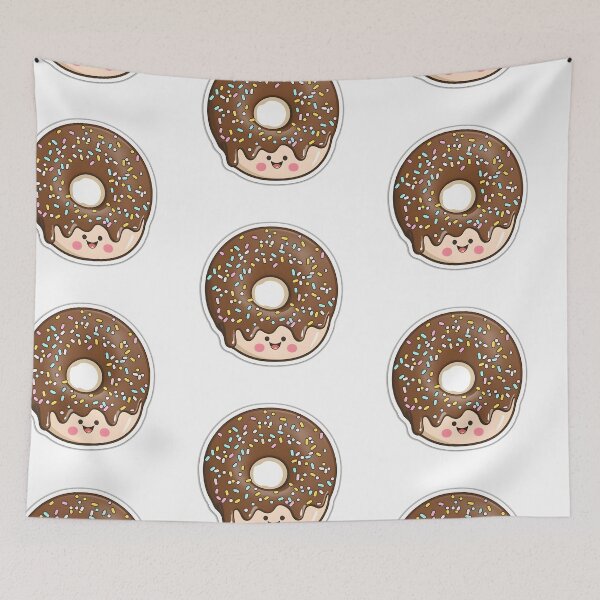 Item preview, Sprinkles the Chocolate Donut - Kawaii Emoji Sticker Art, Kawaii Art, Laptop Sticker, Water Bottle Sticker, Kawaii Stickers designed and sold by zookawaii.