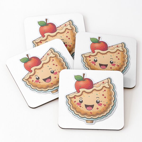 Item preview, Happy Apple Pie - Kawaii Emoji Sticker Art, Kawaii Art, Laptop Sticker, Water Bottle Sticker, Kawaii Stickers designed and sold by zookawaii.
