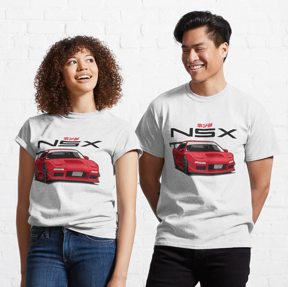 Honda Acura NSX 1990 - 2005 Full Speed T-Shirt - Long Sleeves - Speed Effect Navy Blue / Small / Front of T-Shirt