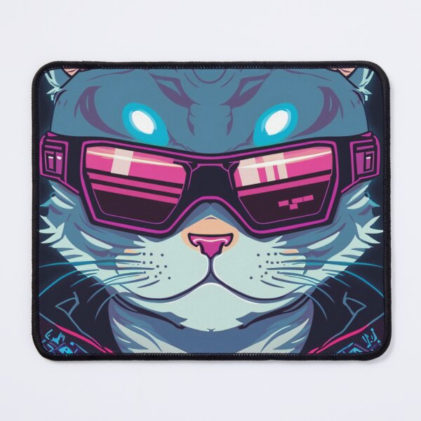 Item preview, Cyberpunk cat - Gang Leader | "Cybercat Chronicles" collection designed and sold by RESToRAPTOR.