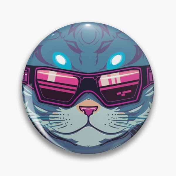Item preview, Cyberpunk cat - Gang Leader | "Cybercat Chronicles" collection designed and sold by RESToRAPTOR.