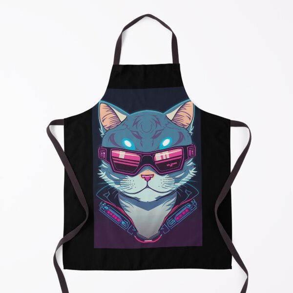 Item preview, Cyberpunk cat - Gang Leader | "Cybercat Chronicles" collection designed and sold by RESToRAPTOR.