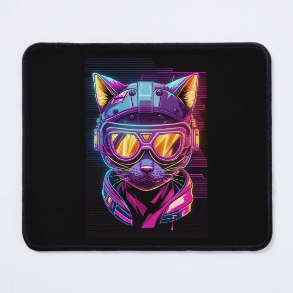 Item preview, Cyberpunk cat - Bounty Hunter | "Cybercat Chronicles" collection designed and sold by RESToRAPTOR.