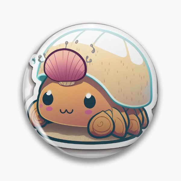 Item preview, Haley the Hermit Crab - Kawaii Emoji Sticker Art, Kawaii Art, Laptop Sticker, Water Bottle Sticker, Kawaii Stickers designed and sold by zookawaii.