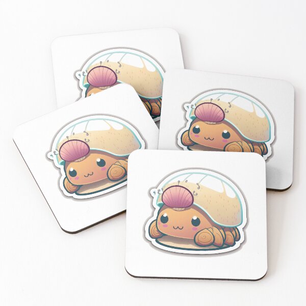 Item preview, Haley the Hermit Crab - Kawaii Emoji Sticker Art, Kawaii Art, Laptop Sticker, Water Bottle Sticker, Kawaii Stickers designed and sold by zookawaii.
