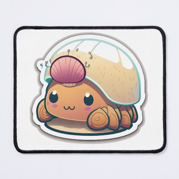 Item preview, Haley the Hermit Crab - Kawaii Emoji Sticker Art, Kawaii Art, Laptop Sticker, Water Bottle Sticker, Kawaii Stickers designed and sold by zookawaii.