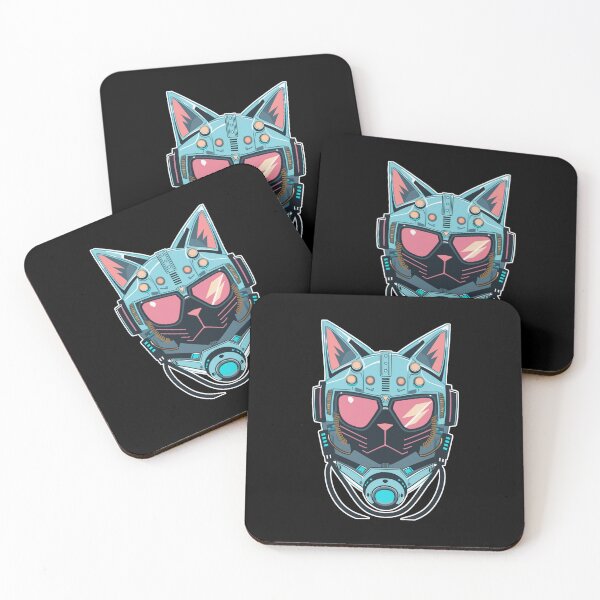 Item preview, Cyberpunk cat - Mercenary | "Cybercat Chronicles" collection designed and sold by RESToRAPTOR.