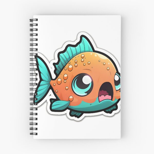 Item preview, Paddy Piranha - Kawaii Emoji Sticker Art, Kawaii Art, Laptop Sticker, Water Bottle Sticker, Kawaii Stickers designed and sold by zookawaii.