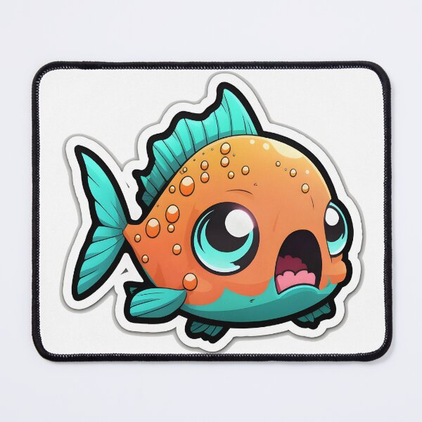 Item preview, Paddy Piranha - Kawaii Emoji Sticker Art, Kawaii Art, Laptop Sticker, Water Bottle Sticker, Kawaii Stickers designed and sold by zookawaii.