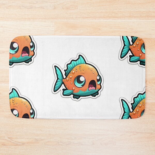 Item preview, Paddy Piranha - Kawaii Emoji Sticker Art, Kawaii Art, Laptop Sticker, Water Bottle Sticker, Kawaii Stickers designed and sold by zookawaii.