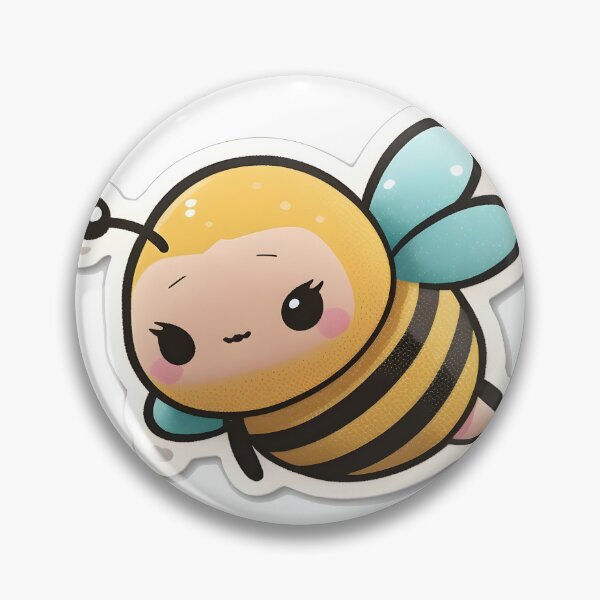 Item preview, Hello Honey Bee - Kawaii Emoji Sticker Art, Kawaii Art, Laptop Sticker, Water Bottle Sticker, Kawaii Stickers designed and sold by zookawaii.