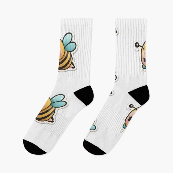 Item preview, Hello Honey Bee - Kawaii Emoji Sticker Art, Kawaii Art, Laptop Sticker, Water Bottle Sticker, Kawaii Stickers designed and sold by zookawaii.