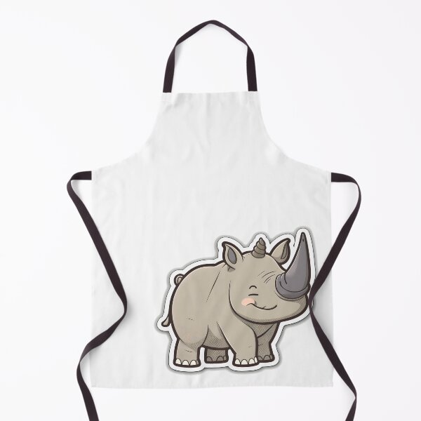 Item preview, Rosy Rhino- Kawaii Emoji Sticker Art, Kawaii Art, Laptop Sticker, Water Bottle Sticker, Kawaii Stickers designed and sold by zookawaii.