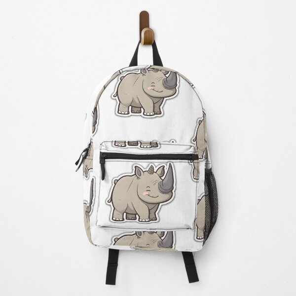 Item preview, Rosy Rhino- Kawaii Emoji Sticker Art, Kawaii Art, Laptop Sticker, Water Bottle Sticker, Kawaii Stickers designed and sold by zookawaii.