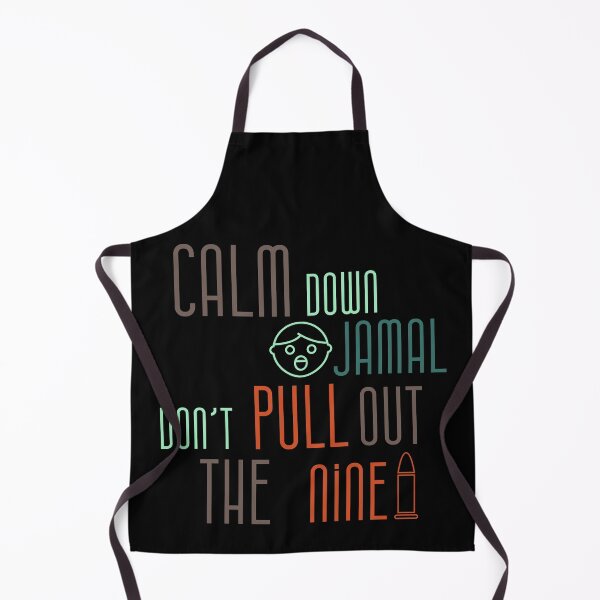 Item preview, "Calm Down Jamal, Don't Pull Out The Nine" Fun and Simplistic Meme Design designed and sold by Jester Store.