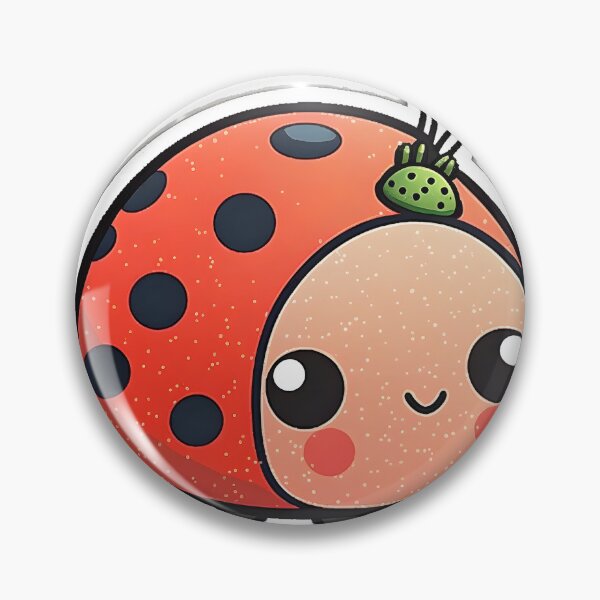 Item preview, Lucky Lady Bug - Kawaii Emoji Sticker Art, Kawaii Art, Laptop Sticker, Water Bottle Sticker, Kawaii Stickers designed and sold by zookawaii.