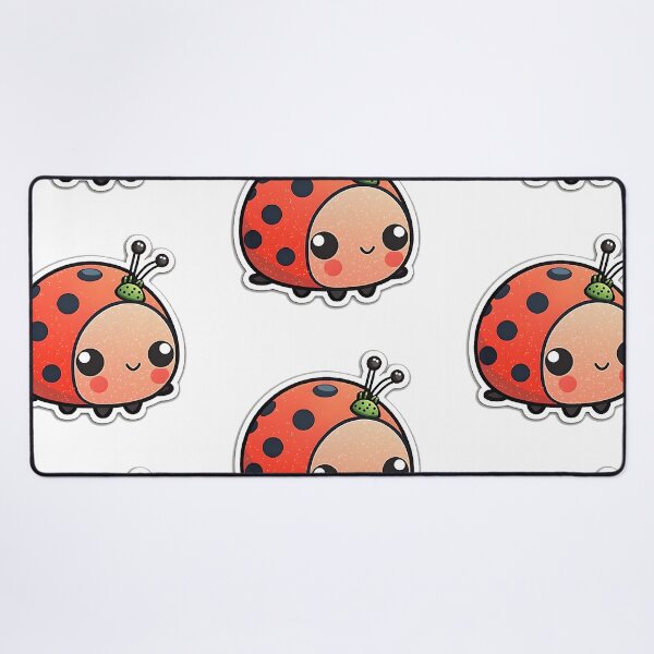Item preview, Lucky Lady Bug - Kawaii Emoji Sticker Art, Kawaii Art, Laptop Sticker, Water Bottle Sticker, Kawaii Stickers designed and sold by zookawaii.