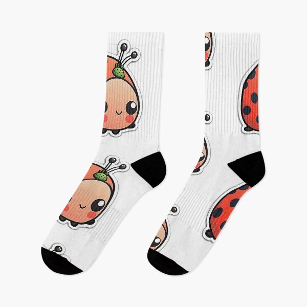 Item preview, Lucky Lady Bug - Kawaii Emoji Sticker Art, Kawaii Art, Laptop Sticker, Water Bottle Sticker, Kawaii Stickers designed and sold by zookawaii.