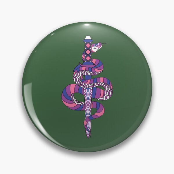 Item preview, Genderfluid Snake with Sword designed and sold by star-dust-girl.