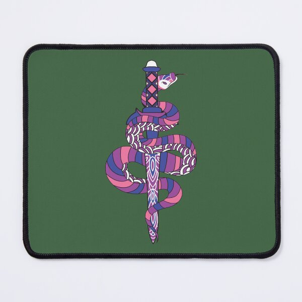 Item preview, Genderfluid Snake with Sword designed and sold by star-dust-girl.