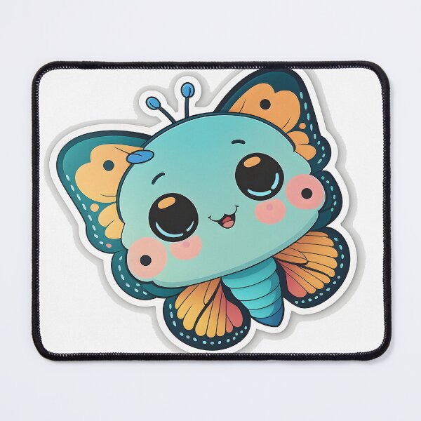 Item preview, Bing Bing Butterfly - Kawaii Emoji Sticker Art, Kawaii Art, Laptop Sticker, Water Bottle Sticker, Kawaii Stickers designed and sold by zookawaii.