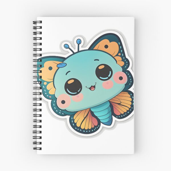 Item preview, Bing Bing Butterfly - Kawaii Emoji Sticker Art, Kawaii Art, Laptop Sticker, Water Bottle Sticker, Kawaii Stickers designed and sold by zookawaii.