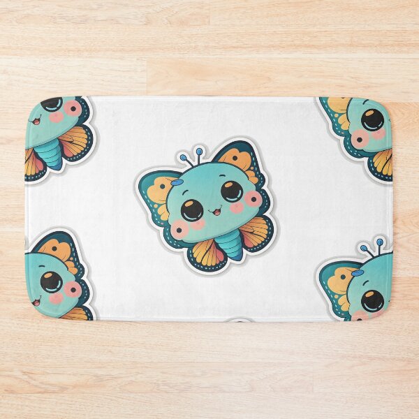 Item preview, Bing Bing Butterfly - Kawaii Emoji Sticker Art, Kawaii Art, Laptop Sticker, Water Bottle Sticker, Kawaii Stickers designed and sold by zookawaii.