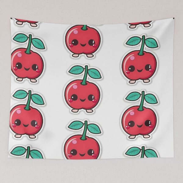 Item preview, Trop Cherry - Kawaii Emoji Sticker Art, Kawaii Art, Laptop Sticker, Water Bottle Sticker, Kawaii Stickers designed and sold by zookawaii.