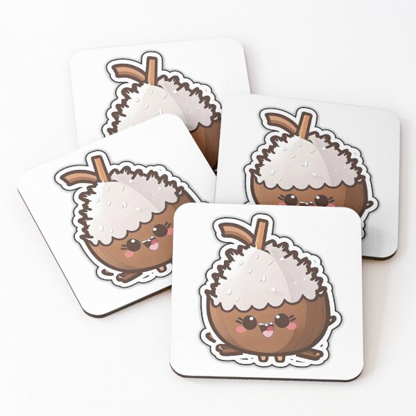 Item preview, Coco Coconut - Kawaii Emoji Sticker Art, Kawaii Art, Laptop Sticker, Water Bottle Sticker, Kawaii Stickers designed and sold by zookawaii.