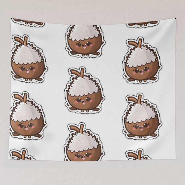 Item preview, Coco Coconut - Kawaii Emoji Sticker Art, Kawaii Art, Laptop Sticker, Water Bottle Sticker, Kawaii Stickers designed and sold by zookawaii.