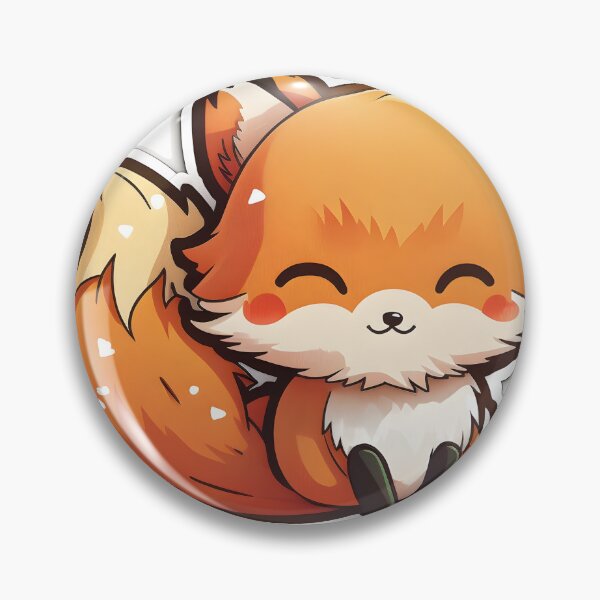 Item preview, Foreman the Fox - Kawaii Emoji Sticker Art, Kawaii Art, Laptop Sticker, Water Bottle Sticker, Kawaii Stickers designed and sold by zookawaii.