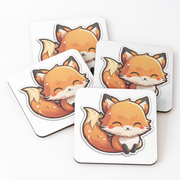Item preview, Foreman the Fox - Kawaii Emoji Sticker Art, Kawaii Art, Laptop Sticker, Water Bottle Sticker, Kawaii Stickers designed and sold by zookawaii.