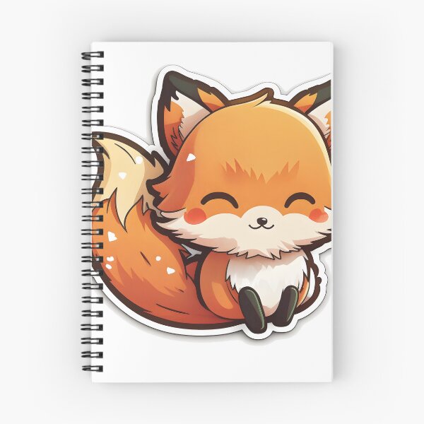 Item preview, Foreman the Fox - Kawaii Emoji Sticker Art, Kawaii Art, Laptop Sticker, Water Bottle Sticker, Kawaii Stickers designed and sold by zookawaii.