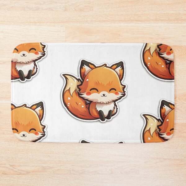Item preview, Foreman the Fox - Kawaii Emoji Sticker Art, Kawaii Art, Laptop Sticker, Water Bottle Sticker, Kawaii Stickers designed and sold by zookawaii.