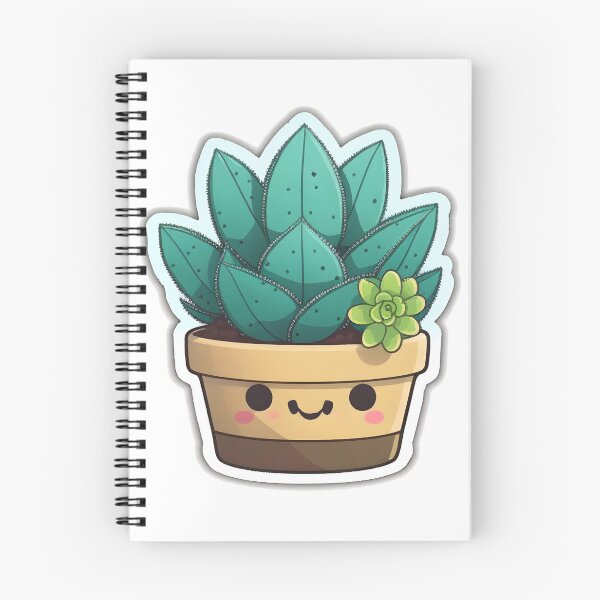 Item preview, Sawyer Succulent - Kawaii Emoji Sticker Art, Kawaii Art, Laptop Sticker, Water Bottle Sticker, Kawaii Stickers designed and sold by zookawaii.