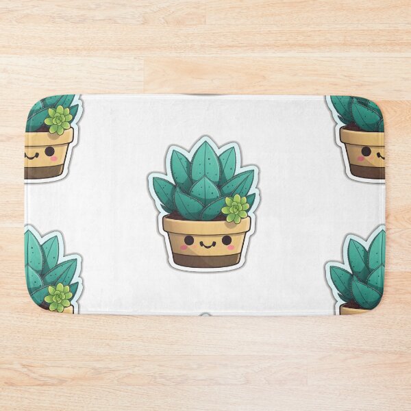 Item preview, Sawyer Succulent - Kawaii Emoji Sticker Art, Kawaii Art, Laptop Sticker, Water Bottle Sticker, Kawaii Stickers designed and sold by zookawaii.