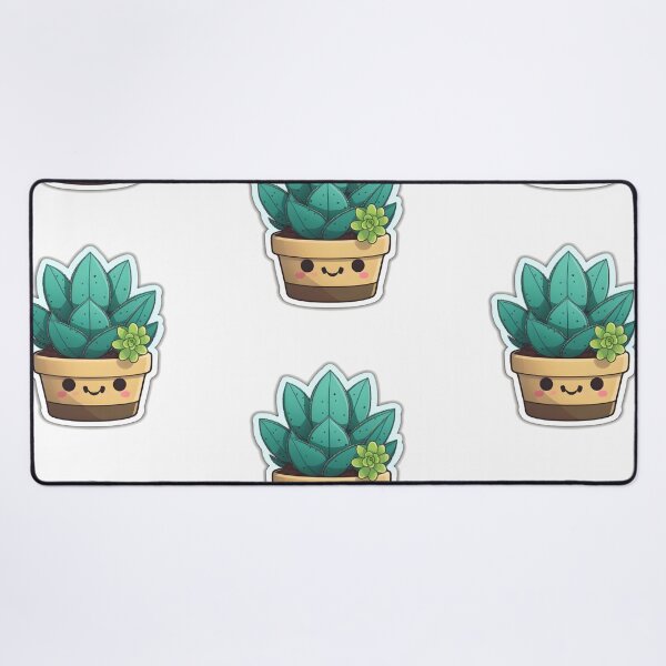 Item preview, Sawyer Succulent - Kawaii Emoji Sticker Art, Kawaii Art, Laptop Sticker, Water Bottle Sticker, Kawaii Stickers designed and sold by zookawaii.