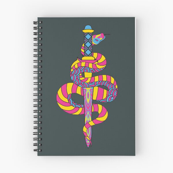 Item preview, Pansexual Snake with Sword designed and sold by star-dust-girl.