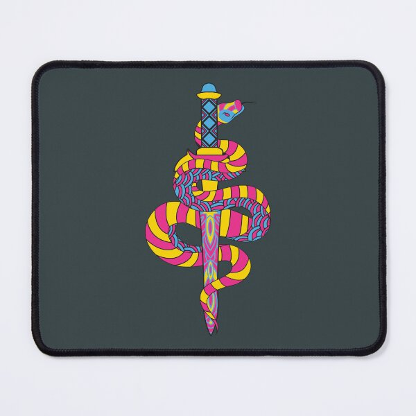 Item preview, Pansexual Snake with Sword designed and sold by star-dust-girl.