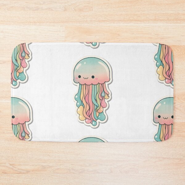 Item preview, Jealousy Jellyfish - Kawaii Emoji Sticker Art, Kawaii Art, Laptop Sticker, Water Bottle Sticker, Kawaii Stickers designed and sold by zookawaii.