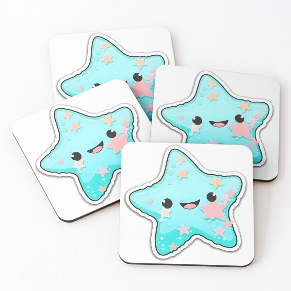 Item preview, Sasha Starfish - Kawaii Emoji Sticker Art, Kawaii Art, Laptop Sticker, Water Bottle Sticker, Kawaii Stickers designed and sold by zookawaii.