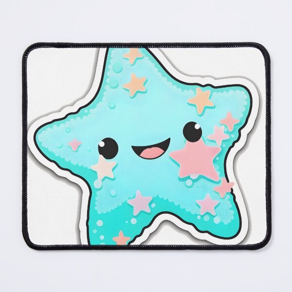 Item preview, Sasha Starfish - Kawaii Emoji Sticker Art, Kawaii Art, Laptop Sticker, Water Bottle Sticker, Kawaii Stickers designed and sold by zookawaii.