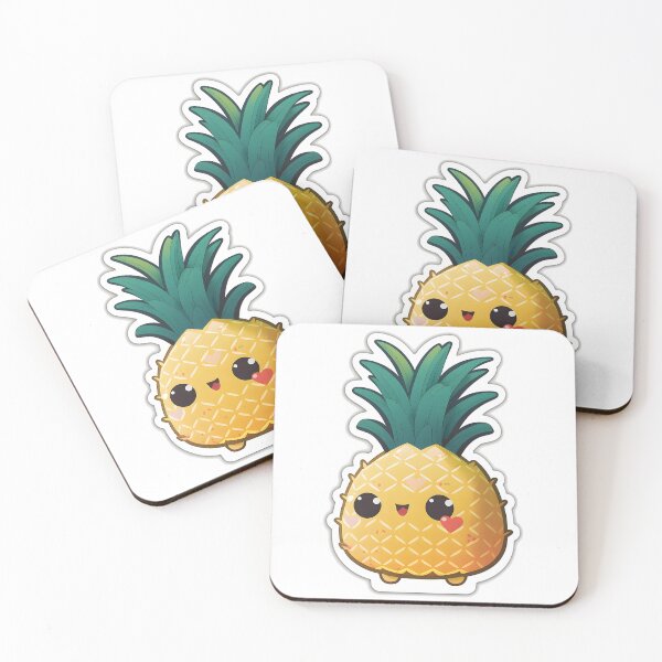 Item preview, Pipa Pinappaple - Kawaii Emoji Sticker Art, Kawaii Art, Laptop Sticker, Water Bottle Sticker, Kawaii Stickers designed and sold by zookawaii.