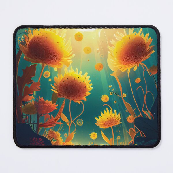 Artikelvorschau, Magischer Unterwasserwald: Sonnenblumenfelder der Goldenen Stunde entworfen und verkauft von DesignCatalyst7.