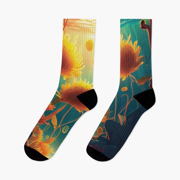 Item preview, Magical Underwater Forest: Golden Hour Sunflower Fields designed and sold by DesignCatalyst7.