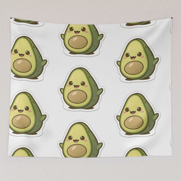 Item preview, Guacamole - Kawaii Emoji Sticker Art Kawaii Art, Laptop Sticker, Water Bottle Sticker, Kawaii Stickers designed and sold by zookawaii.